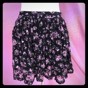 Grunge goddess floral skirt